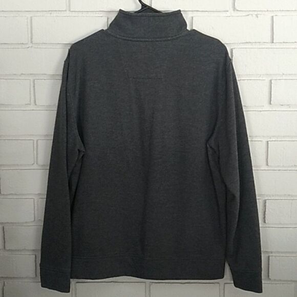 Nautica Men's Quarter Zip Gray Sweater. Size Medium - Picture 5 of 7